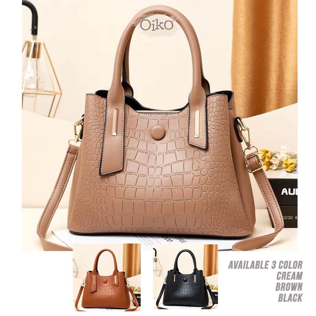 TAS WANITA IMPORT HANDBAG EVER CROCO OIKO | TAS IBU IBU | TAS KONDANGAN | TAS KANTOR