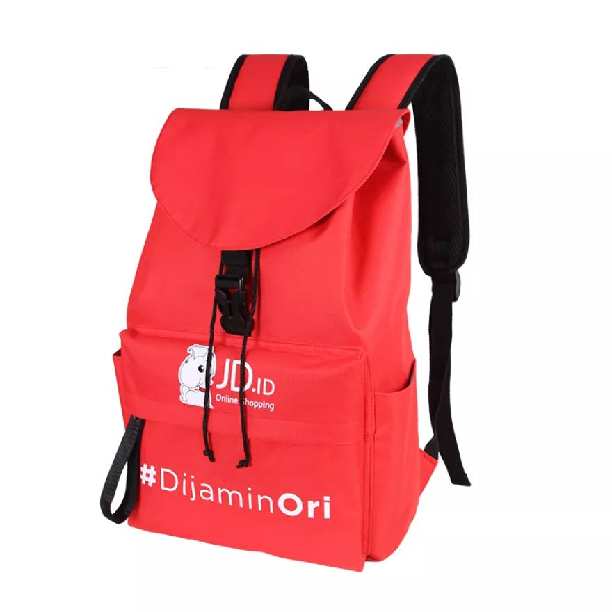 Tas Travel Ransel Laptop JD Red Joy BackPack Sekolah