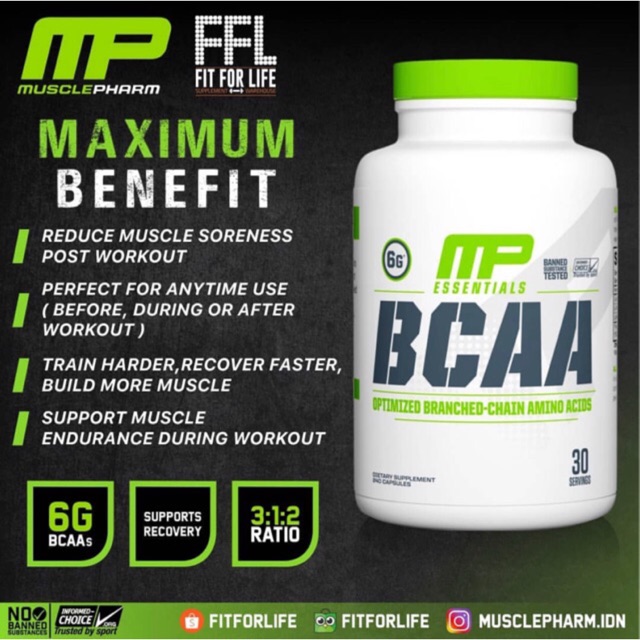 MP BCAA 240 Caps Musclepharm BCAA.