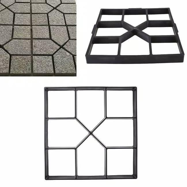 bahan besi cetakan paving block jalan paving paving beton motif jalan taman V3T7