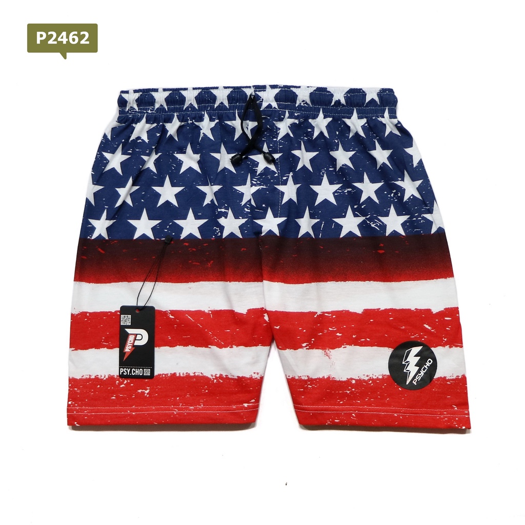 BEST SELLER - BOXER PRIA WANITA CELANA PENDEK GROSIR KOLOR PANTAI-DBM-X36