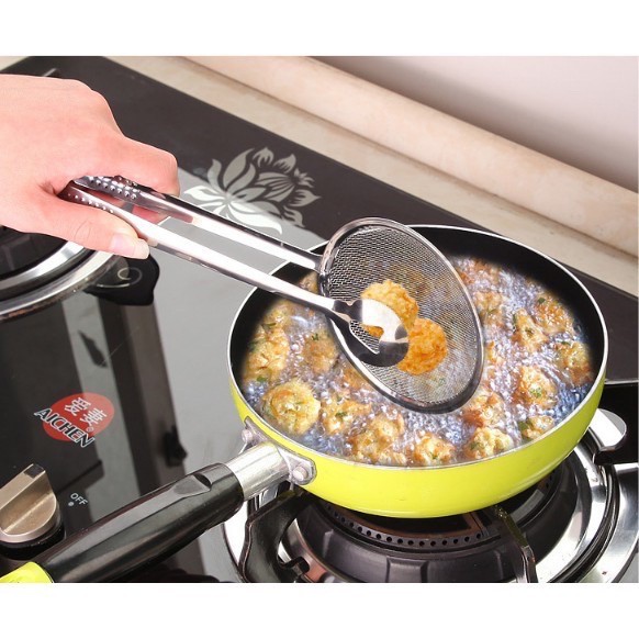 Pencapit Gorengan Capitan Goreng Dengan Tirisan 2 in 1