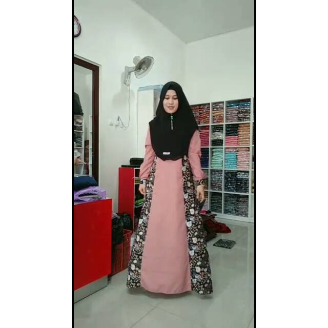 Gamis Outer nemo hitam