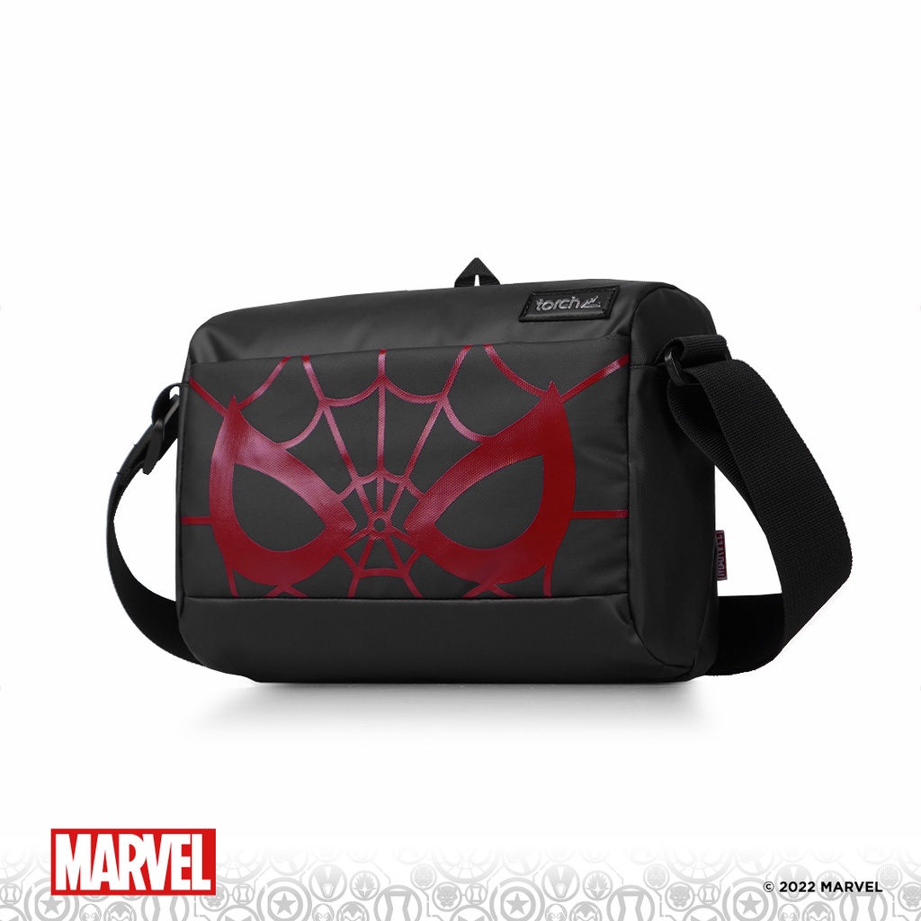 TORCH Depok Spider-Man 1 Spider Eye Red Meguro Sling Bag 3 Liter Black