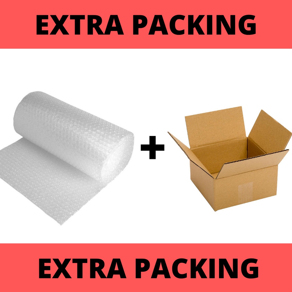 

Bubble extra packingnya + dus tambahan (Safety Packing Product)