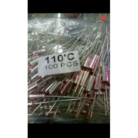 Thermofuse ac 250vol 110derajat jual per/1pak isi 100pcs