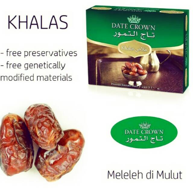 

Kurma khalas date crown