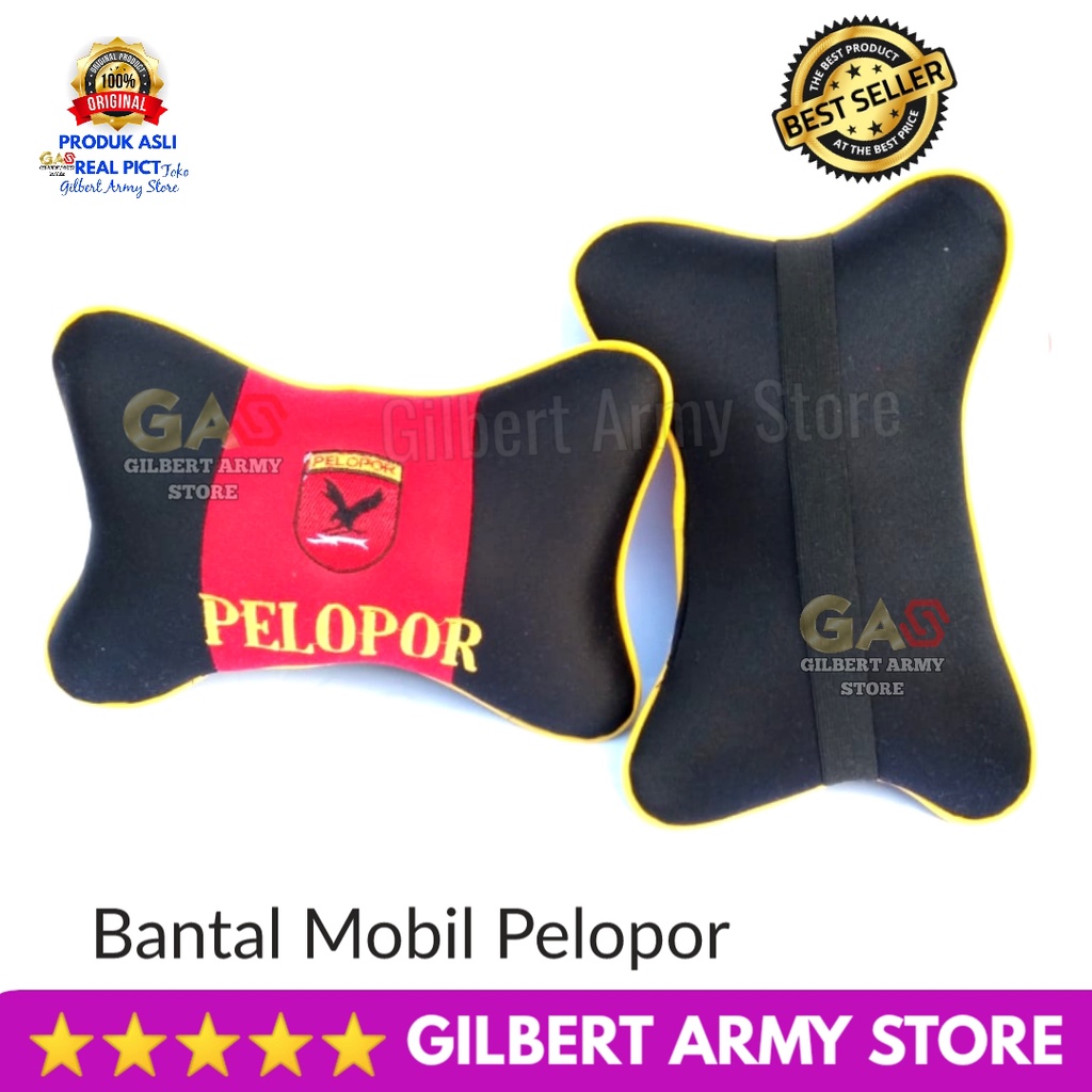 GILBERT ARMY STORE Bantal Mobil Logo Brimob Pelopor  Merah Variasi Terbaru