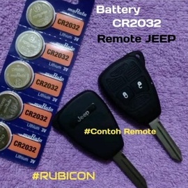 Battery/Baterai/Batrai/Batre Untuk Kunci Remote/Remot Mobil Jeep Rubicon