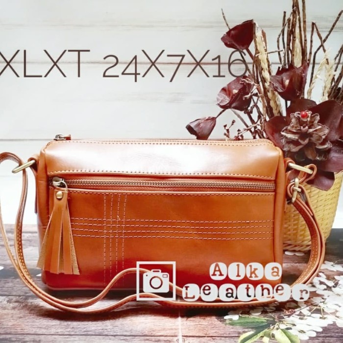 Tas Wanita Kulit Tas Selempang Garutan Slingbag Garutan