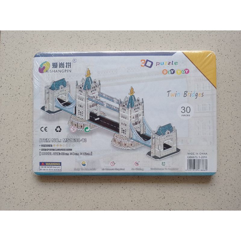 3D Mini Puzzle | LONDON BRIDGE | Mainan Kecerdasan Anak - DIY - Tower Bridge