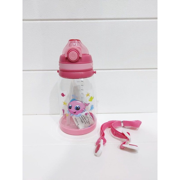 BOTOL MINUMKARAKTERBINATANG LAUT KD2667 550 ML PLUS TALI PANJANG