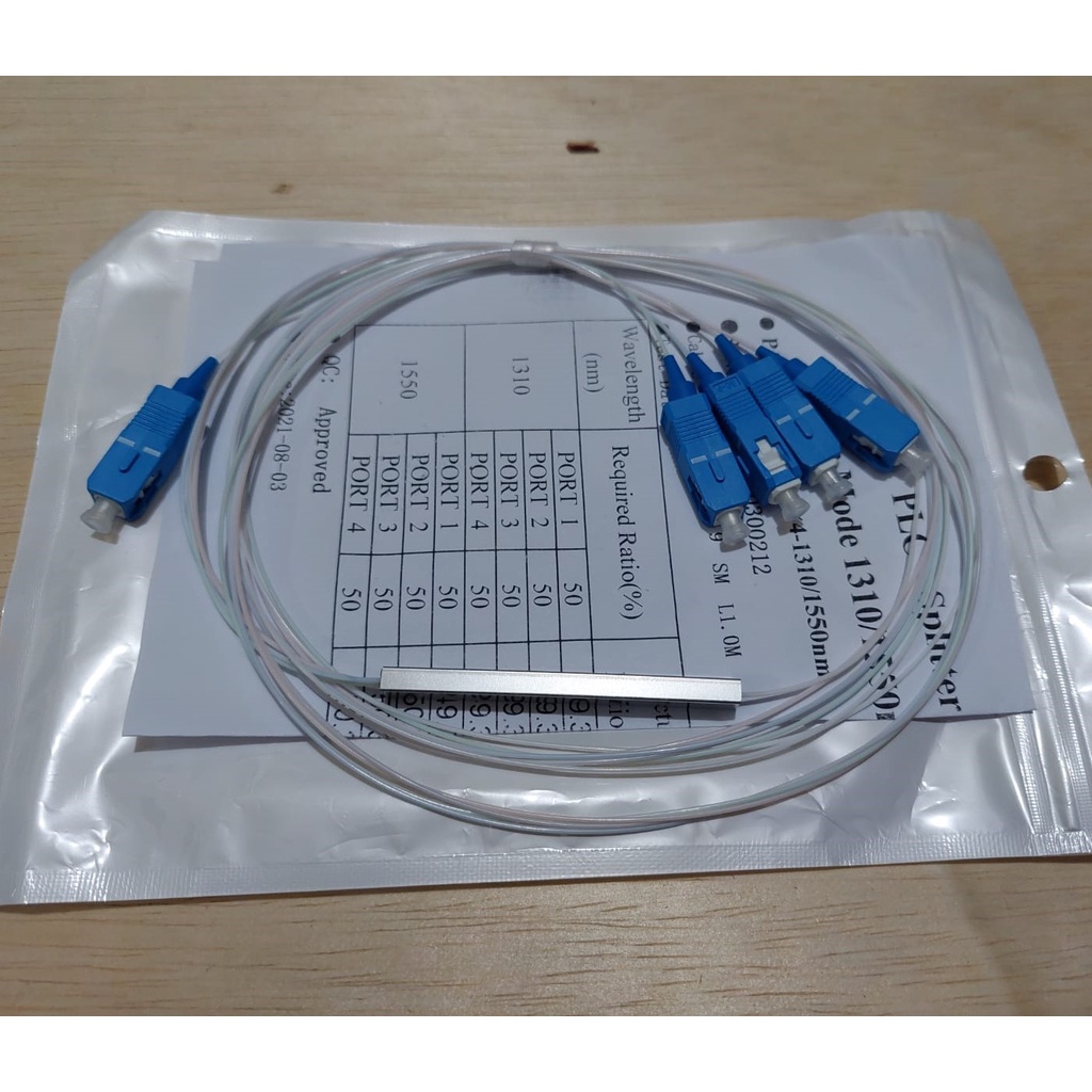 Splitter 1:4 SC UPC /PLC spliter micro 1:4 SC UPC /Fiber optik/FO passive Splitter