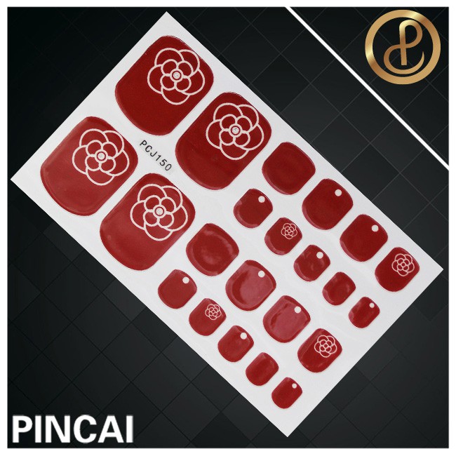 H Nail Stiker Kuku Motif Kartun Hiasan kuku 3D Anti Airuntuk Stiker Kuku Nail Art Toenail Sticker