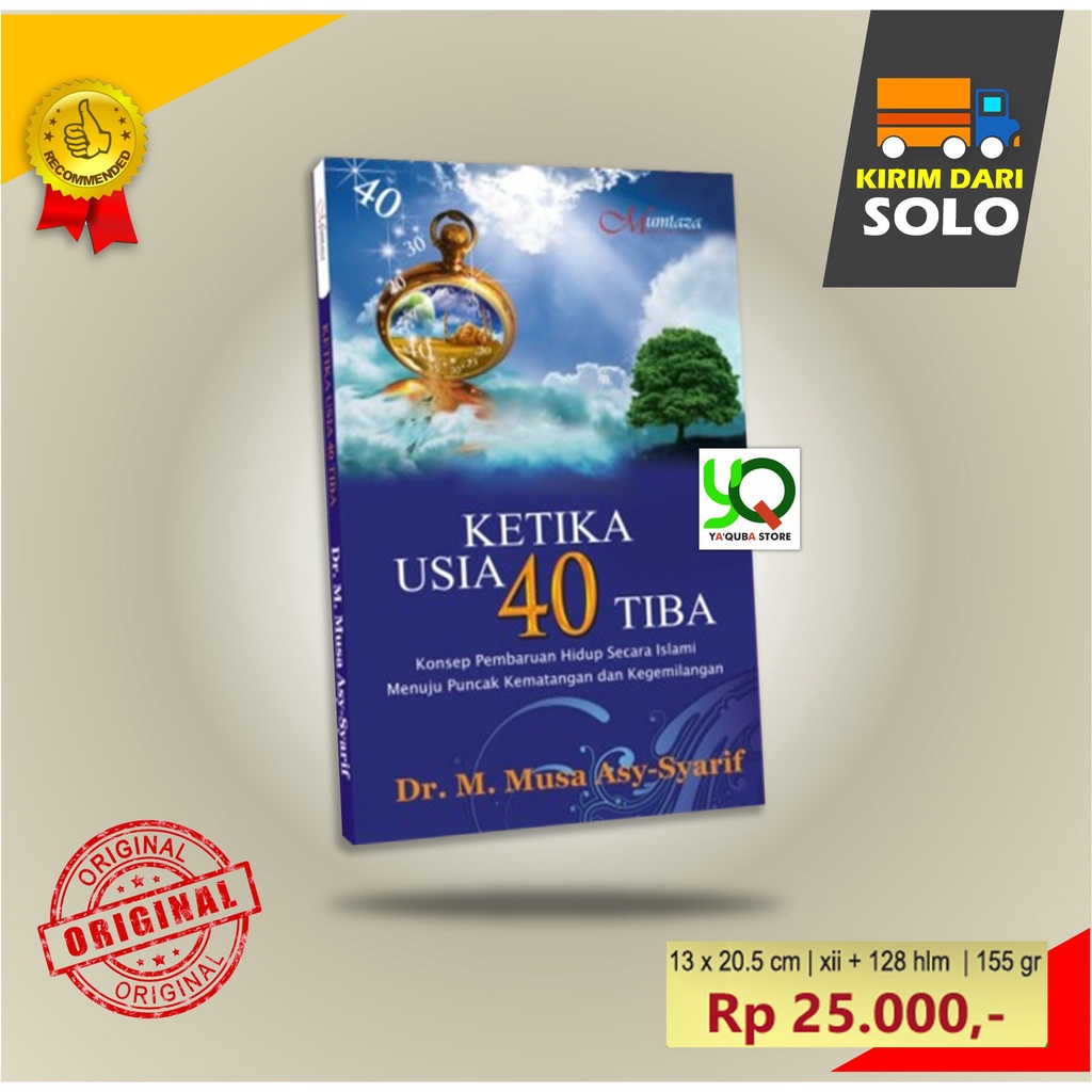 Jual BUKU MUHASABAH UNTUK ORANG TUA MUDA KETIKA USIA 40 TIBA MUMTAZA