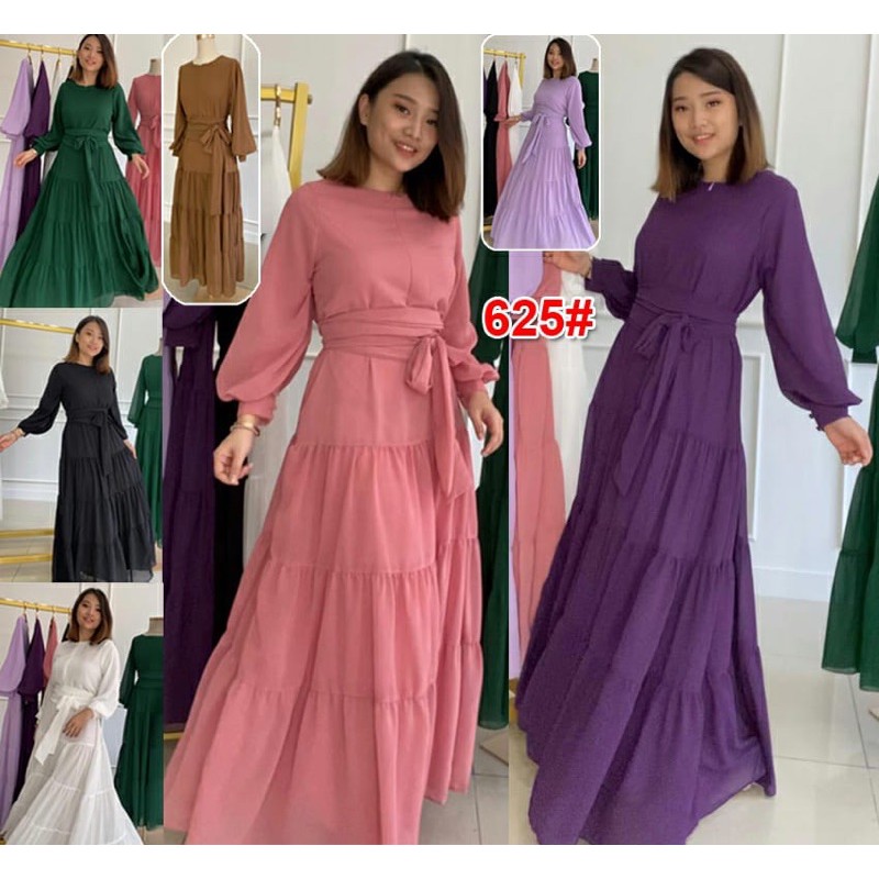 625#Baju Muslim/Ceruti Fashion/Muslim Wanita/Fashion wanita/Gamis Ceruty