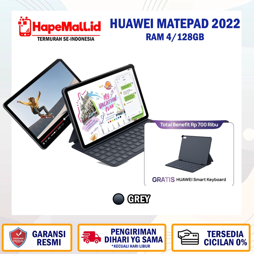 HUAWEI MATEPAD 2022 RAM 4/128GB GARANSI RESMI TERMURAH