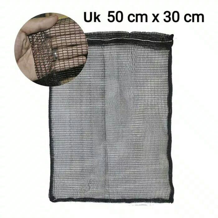 Kantong Jaring Bioball Zeolit Bioring ukuran M Medium Sedang (50 x 30 cm) Net media filter