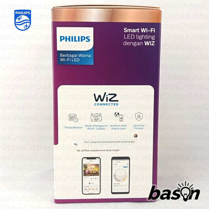 PHILIPS Smart WiFi LED WiZ Connected - Full Color RGB 9W E27