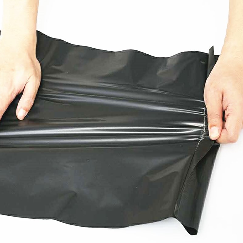 (100 pcs) Polymailer Besar Plastik Packing  ONLINE SHOP Ukuran 35X50CM HITAM