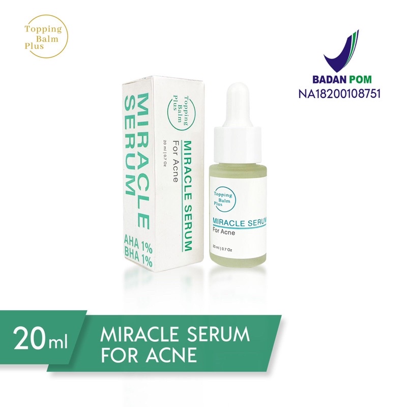 MIRACLE SERUM  AHA BHA FOR ACNE / SERUM AJAIB UNTUK JERAWAT /  SERUM ANTI ACNE BPOM