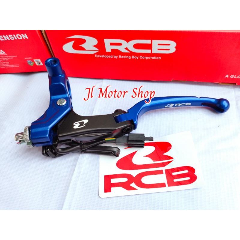 MASTER REM RCB S1 KIRI KANAN WARNA BIRU - MASTER REM KANAN RCB S1 + HANDLE KOPLING S1 RCB FORGED BRAKE PUMP