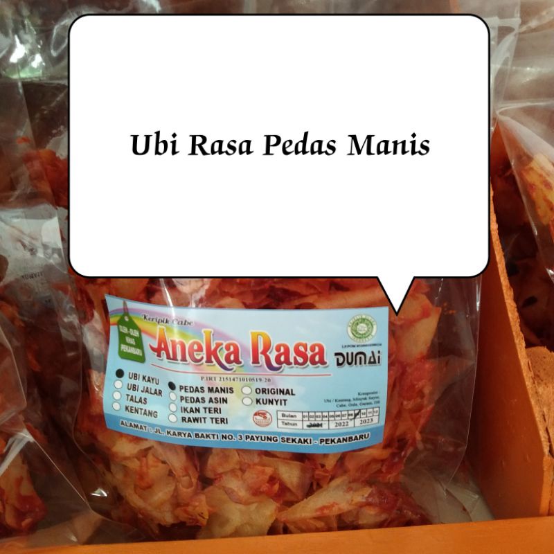 

Keripik Ubi Singkong Aneka Rasa Pedas Manis