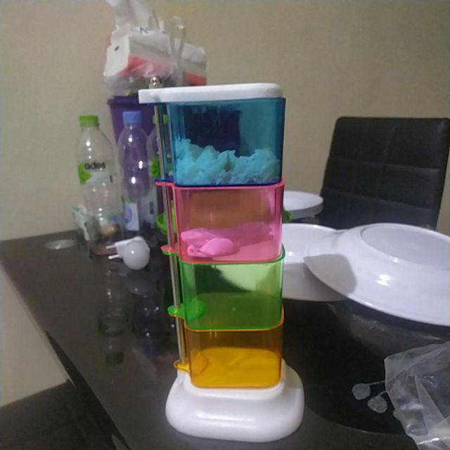 Tempat Bumbu 4 In 1 / Rak Bumbu