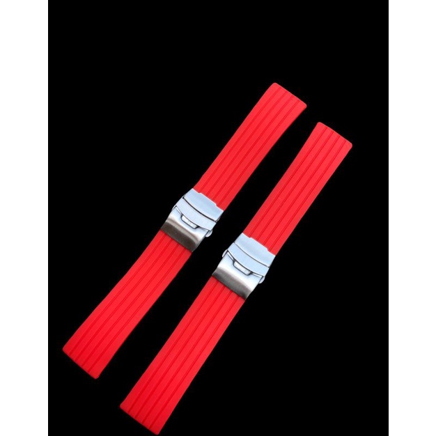 Strap Tali jam tangan Karet Ruber merah keren