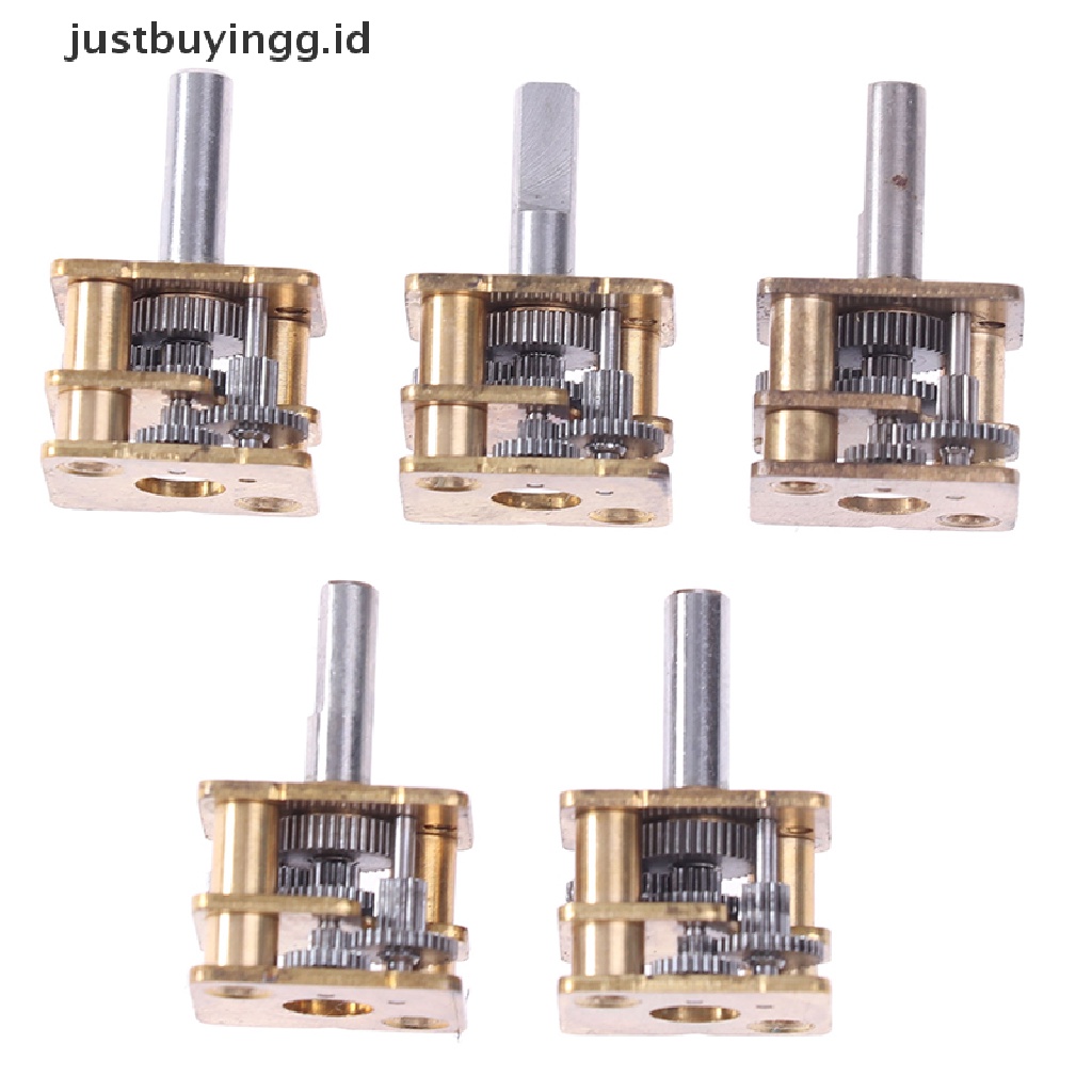 (Justbuyingg.Id) 5pcs Gearbox Reduksi N20 Bahan Metal Diy N20