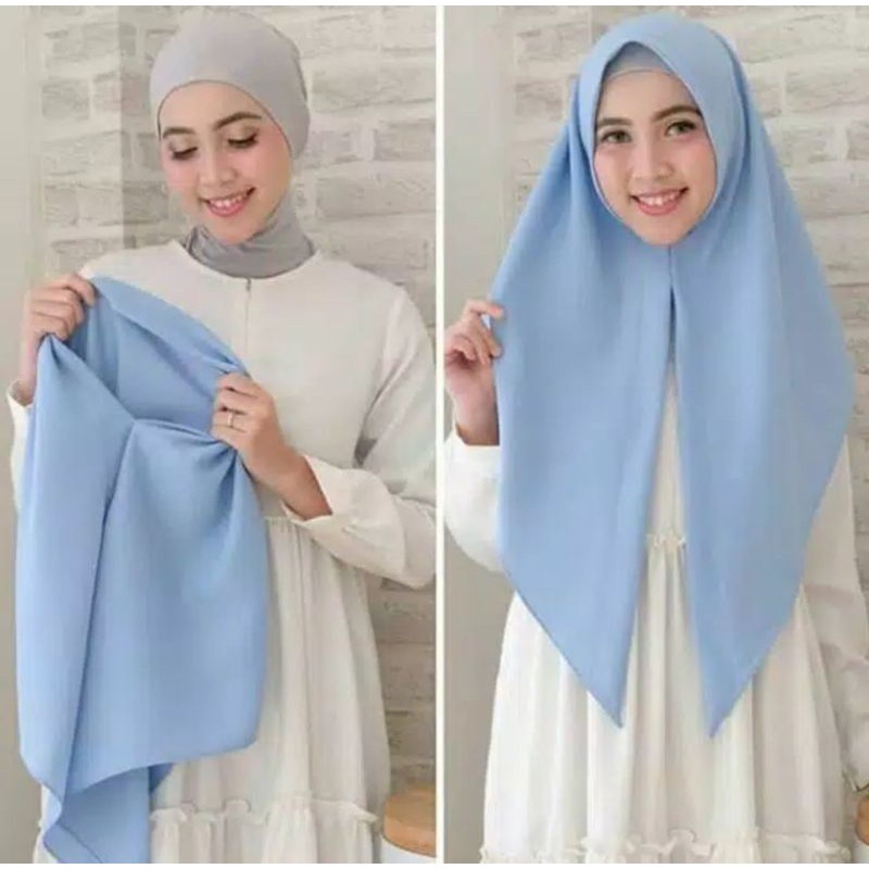 Hijab instan segitiga Pollycotton