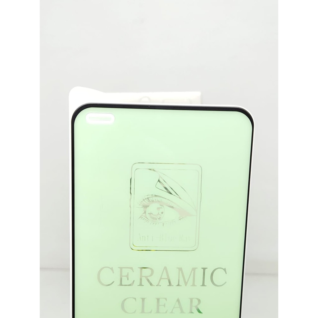 Tempered Glass Ceramic Film Oppo RENO 4F F17 Pro 6.43 inchi GREEN LIGHT Reno4 Anti Radiasi Protectio