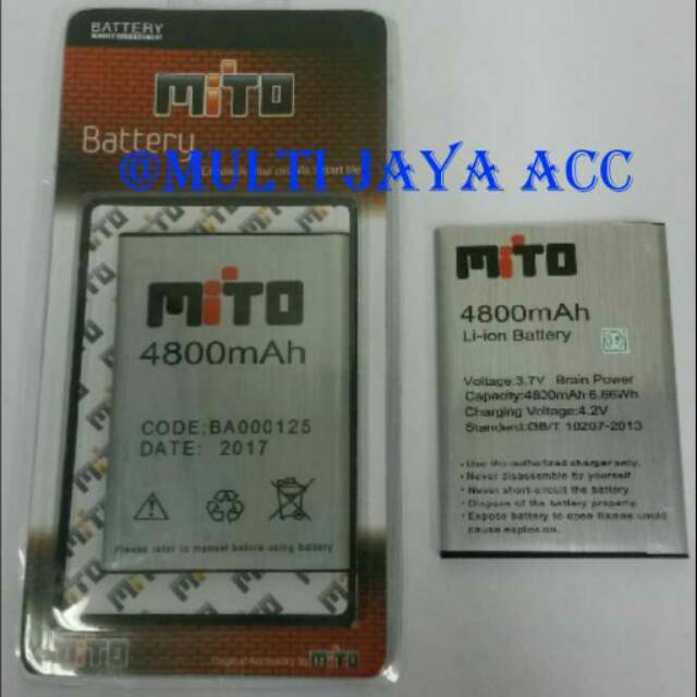 Baterai Mito A69 Fantasy 3 BA-000125 Double Power Ori 