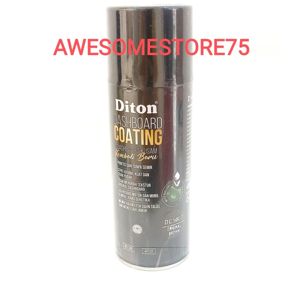 DITON PREMIUM DC 9807 DASHBOARD COATING BROWN Coklat Cat Semprot Pylox Pilox