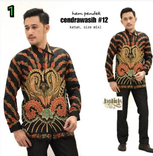 Kemeja hem batik pria terlaris