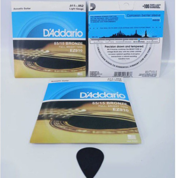 Senar Gitar dadario Akustik 011 D'Addario acoustic EZ910 1set