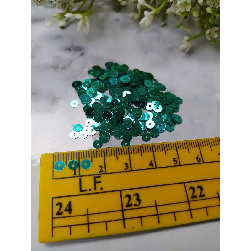 payet jepang piring datar biru tosca, 8gram