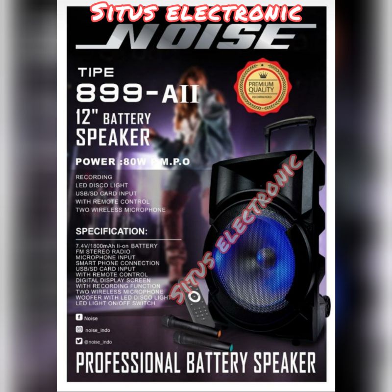 Speaker bluetooth Noise 899 AII 12 inch NOISE 899 AII 12INCH