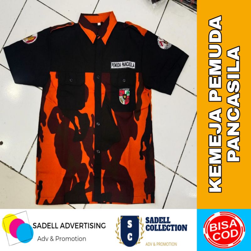 Kemeja Pemuda Pancasila Kemeja PP Baju PP Baju Pemuda Pancasila Lengan Pendek