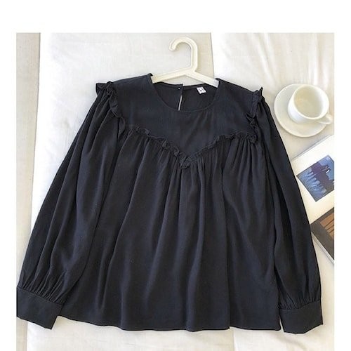 Baju Atasan Blouse Jumbo Wanita Woolpeach LD 110 Best Seller Terbaru