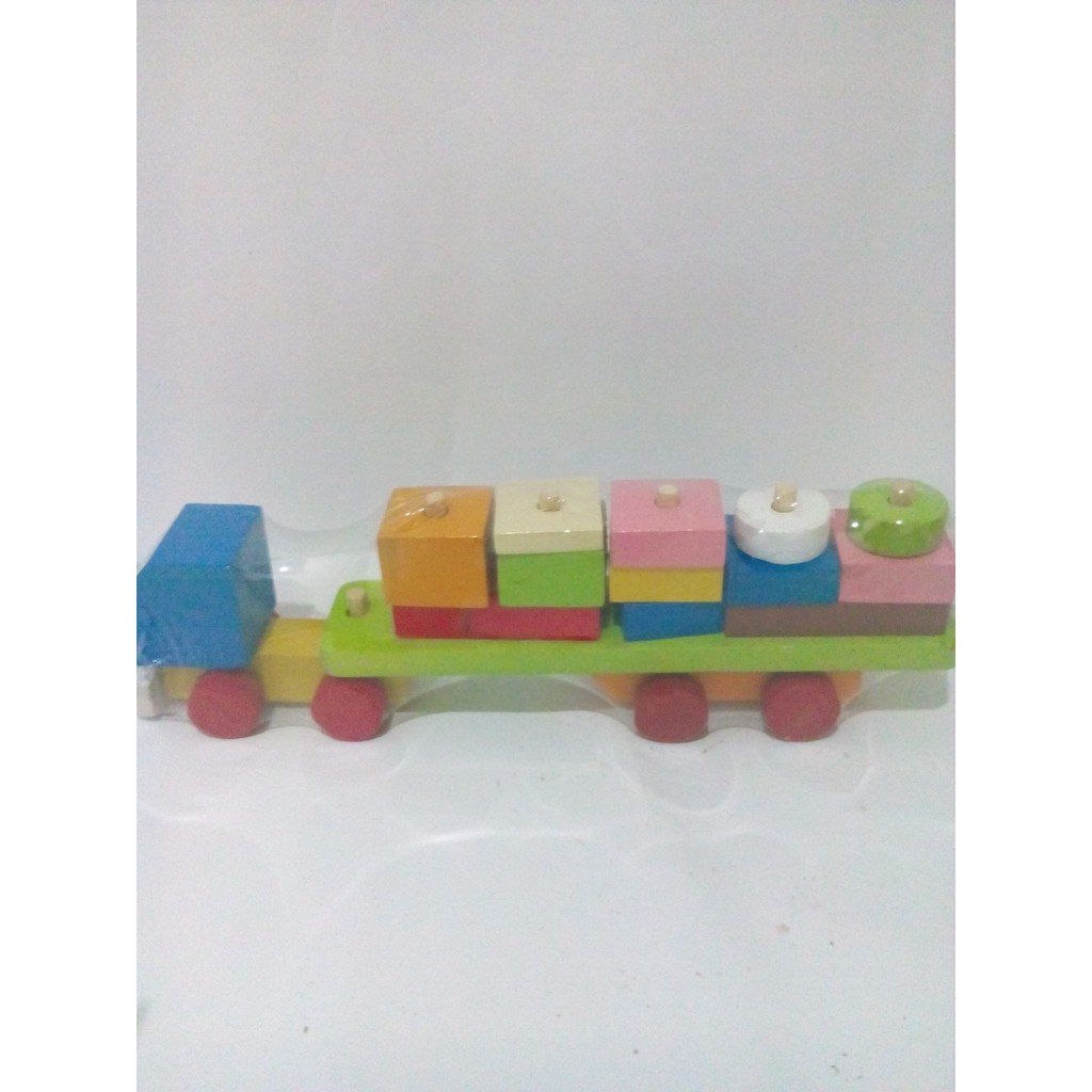 Mainan Edukatif Anak Balok Kontainer