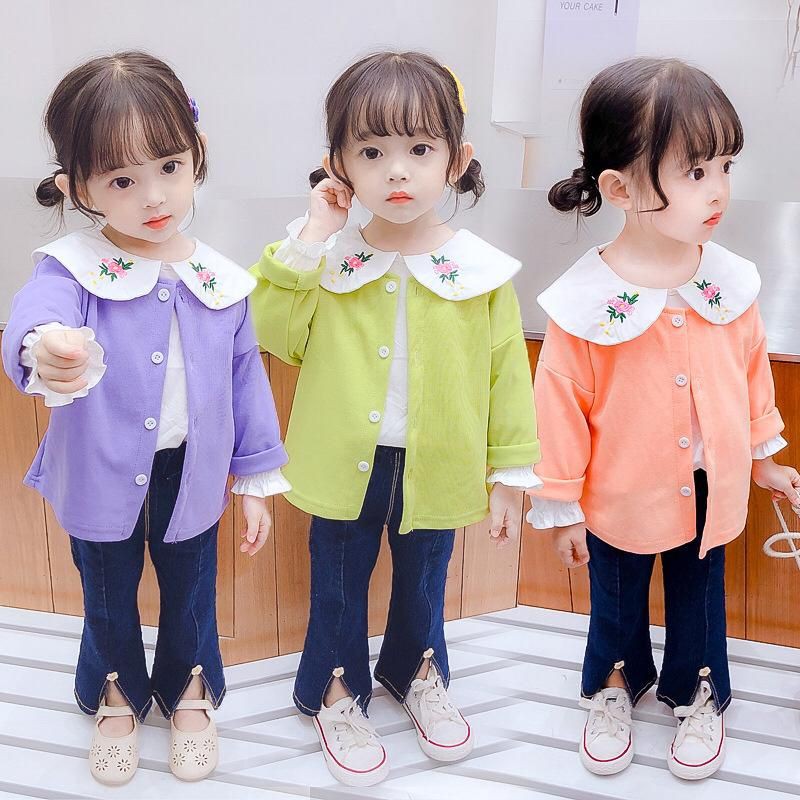 New Baju Anak IMPOR, setelan 3in1 floria denim