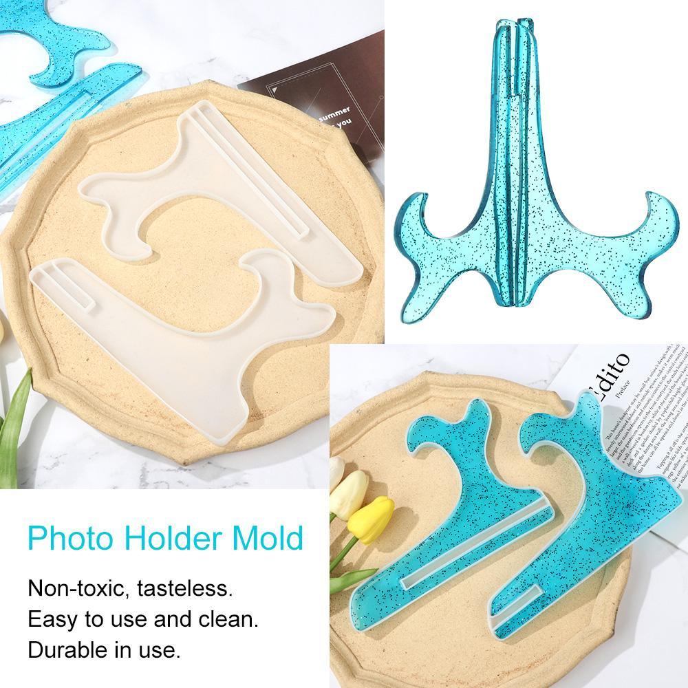 Nanas 2pcs Cetakan Holder Foto Epoxy Resin Artwork Kerajinan Bingkai Membuat