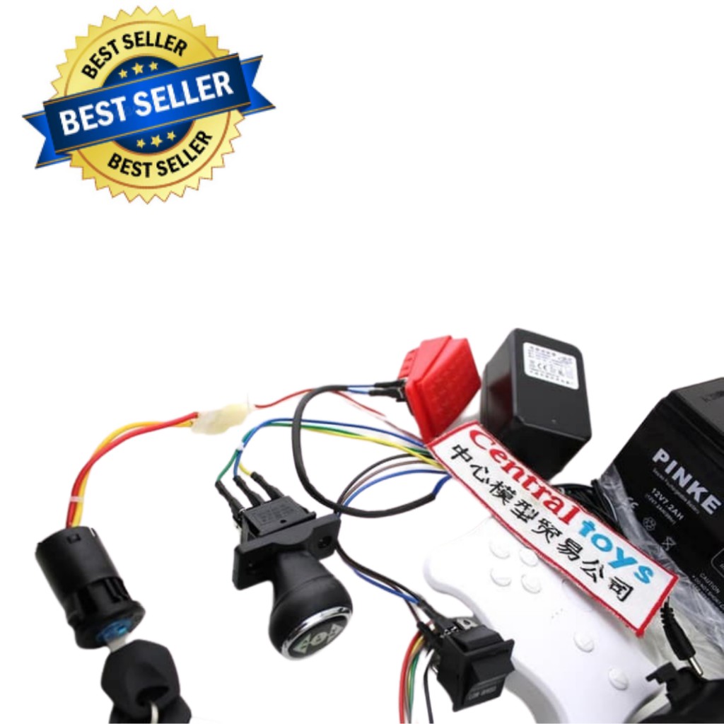 receiver box 12V set lengkap mobilan aki perakitan mobil aki anak