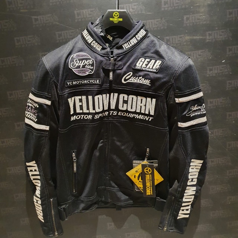 Jacket Motor Yellow Corn YB-1104 Black Black Original