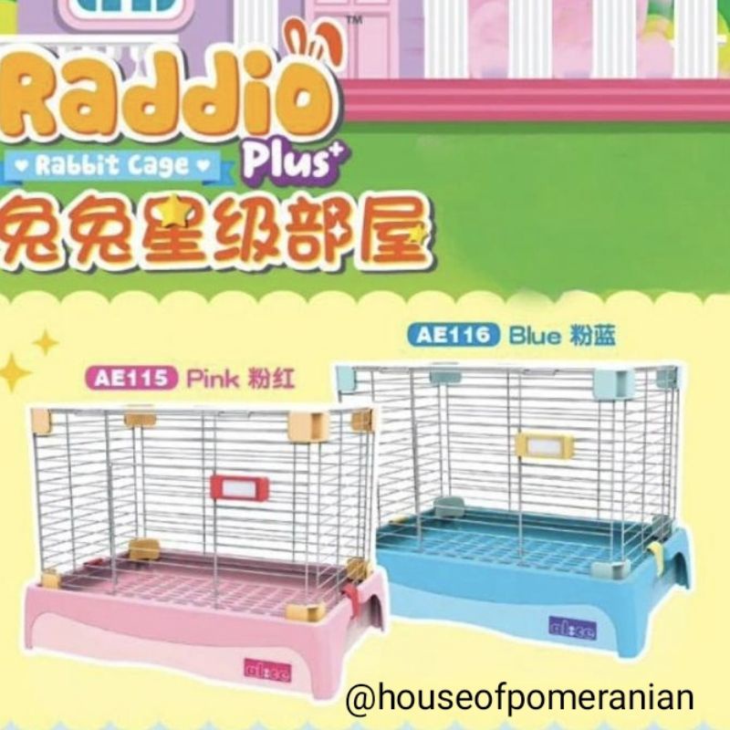 alice raddio AE115 pink AE116 blue rabbit guinea pig cage large kandang kelinci gerbil