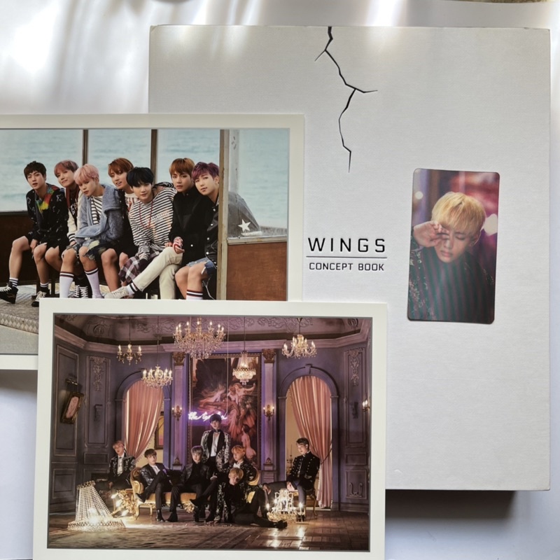 BTS WINGS CONCEPT BOOK (WCB) FULLSET LENTI TAEHYUNG V
