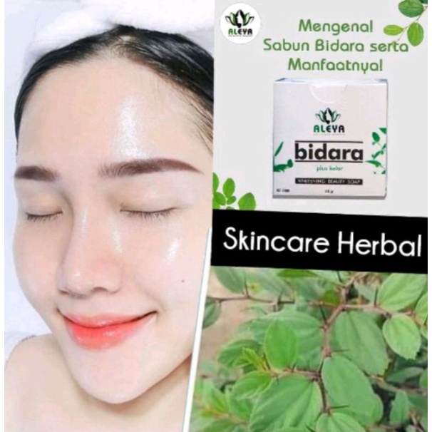 [BISA COD] Sabun Bidara Sabun Pemutih Wajah Bidara Kelor Aleya Whitening Soap Glowing Sabun Muka Obat Flek