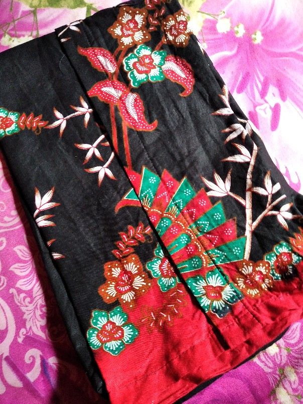 Couple Atasan Ayah Anak Ibu Batik Monokrom Semut Sarimbit Seragam Keluarga Kantori