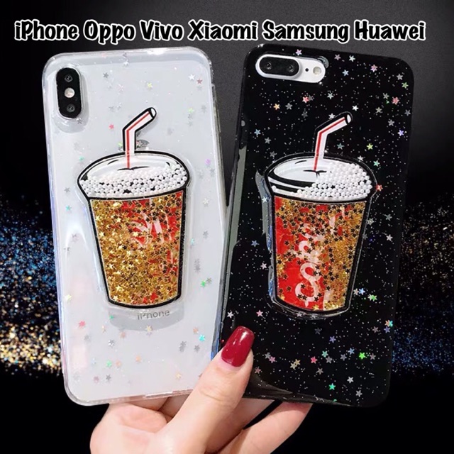 Coca Cola Glitter Case Xiaomi Redmi Note 2 3 4 5 6 7 8 9 10 11 Pro Plus 11T 10T 9T 9C 9A